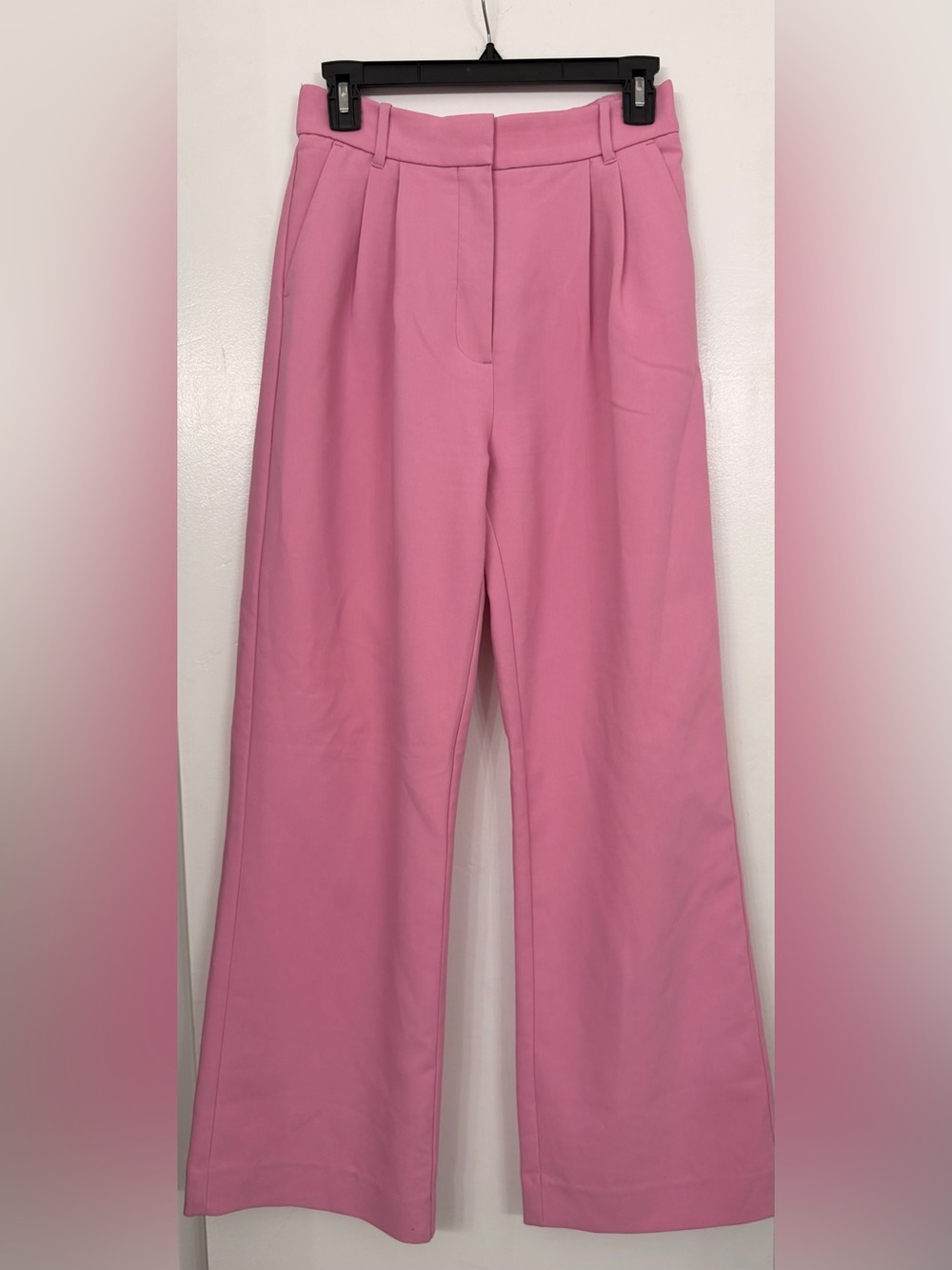 Abercrombie & Fitch Sloan Tailored Wide Leg Trouser Pant Pink Size 4